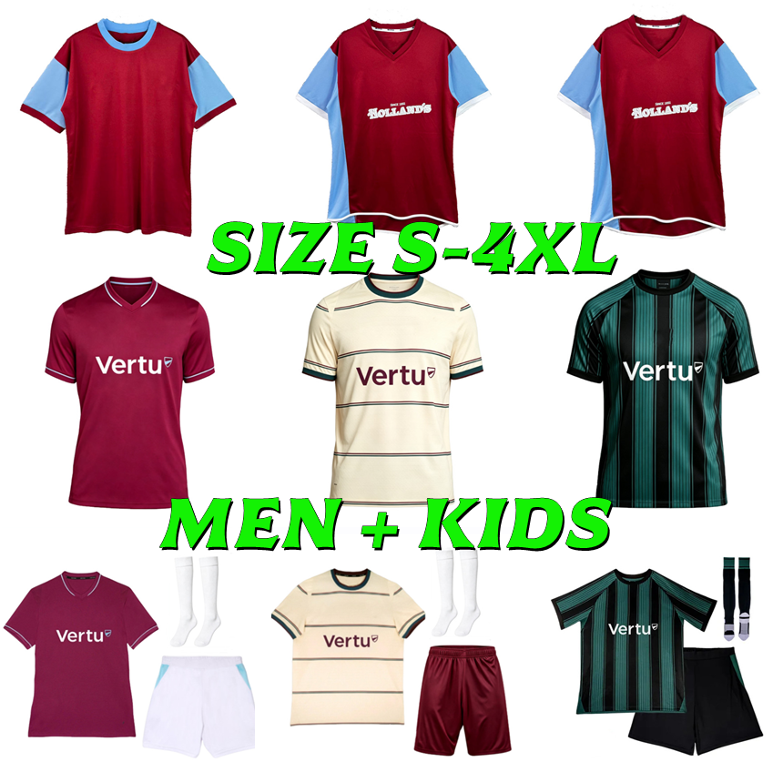 2026 2027 Maglie Da Calcio Burnley FC 26 27 Sarmiento Burnleies Burnlese Brownhill Flemming Anthony Burn 2000 2001 2008 2009 Retrò Uomo Bambini Kit-image