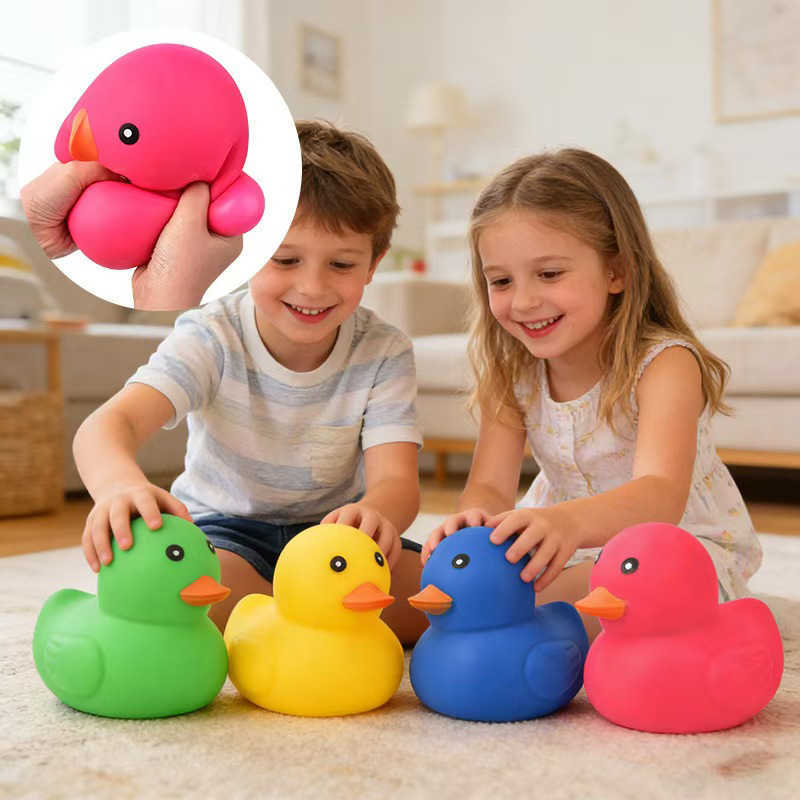 Rising Jumbo Duck Squishy Slow Stress Relief Toy Cute Yellow Duck Squeeze Toy Soft Kawaii Anti Stress Gift L260812