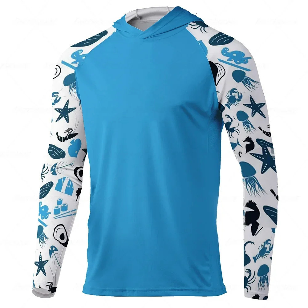 s5xl Summer Autumn Winter QuickDrying Long sleeved Breathable AntiUV Sun Protection Clothes Mens hoodie Fishing Clothing 260922 - view 5