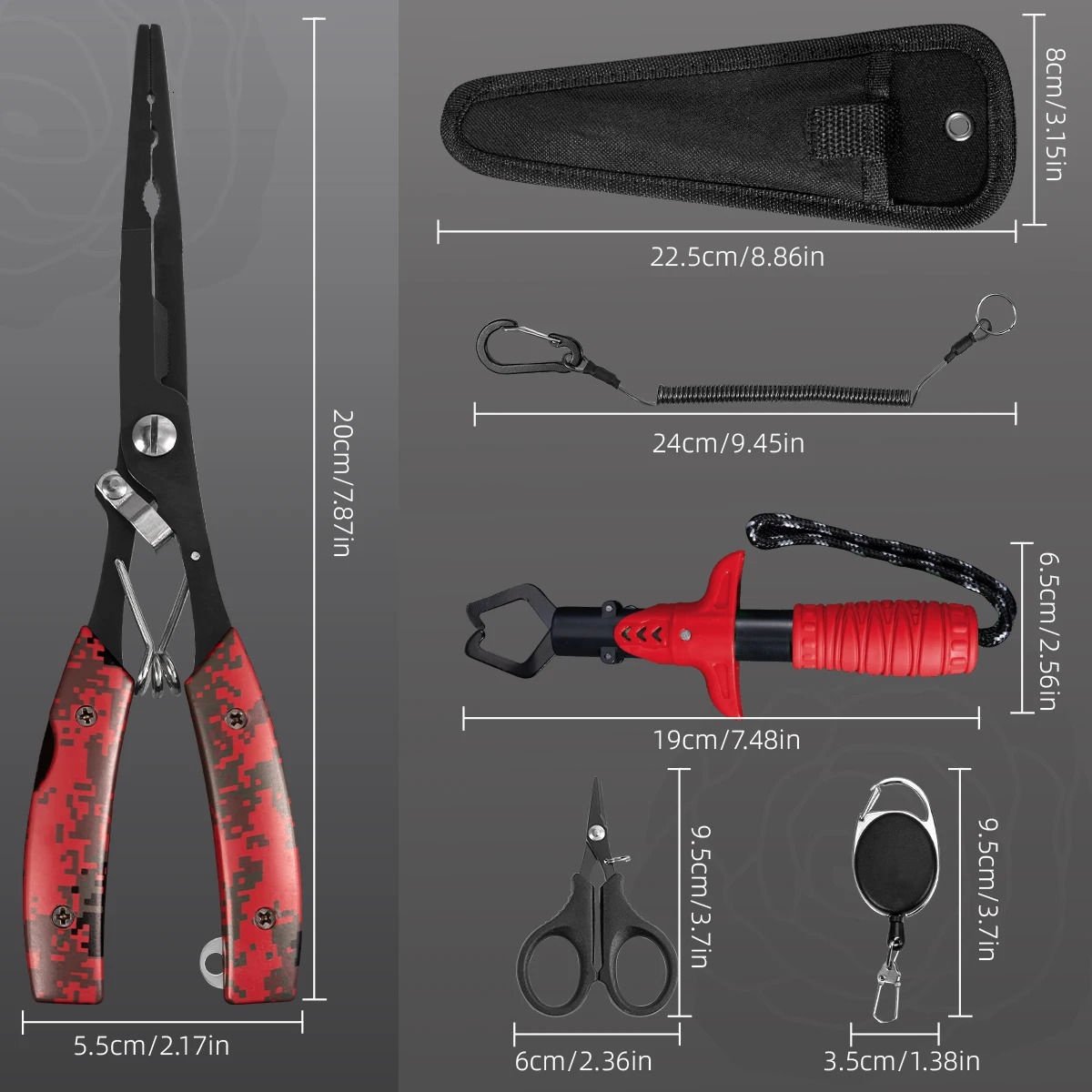 Functional Fishing Pliers Made of Stainless Steel Wire Cutters Hook Remover AntiRust Coating Tools 260922 - view 4