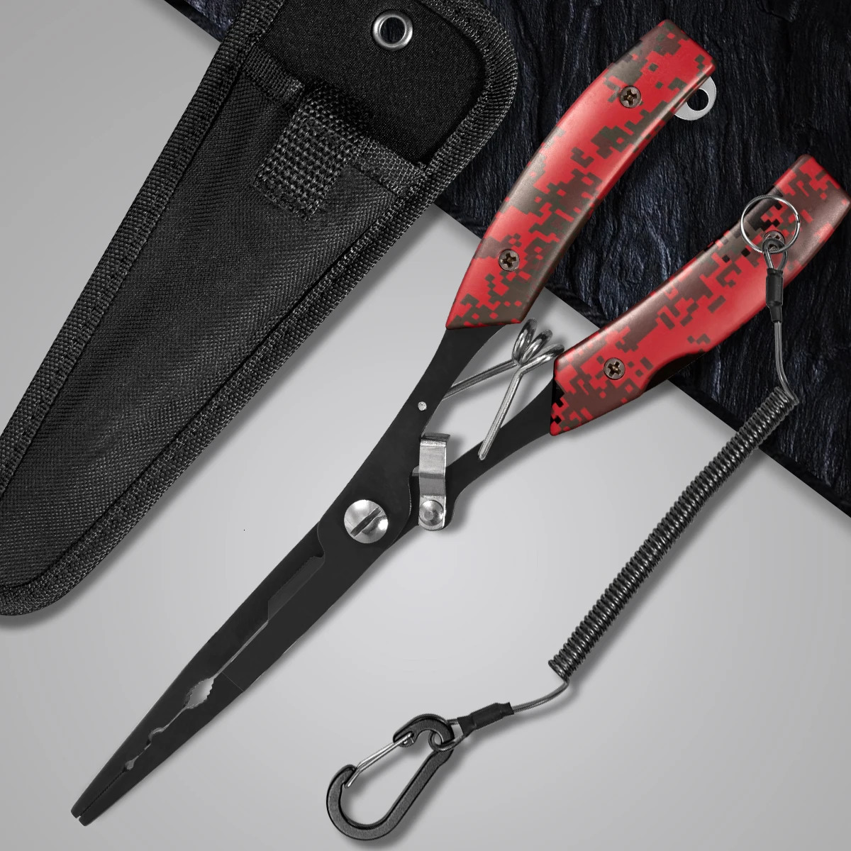 Functional Fishing Pliers Made of Stainless Steel Wire Cutters Hook Remover AntiRust Coating Tools 260922 - view 5