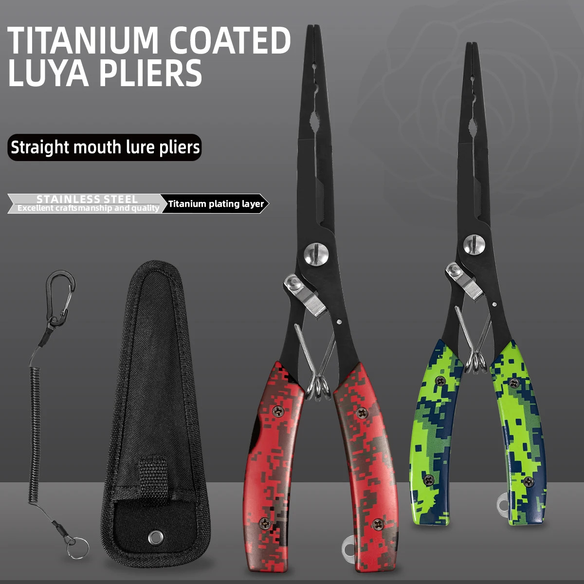 Functional Fishing Pliers Made of Stainless Steel Wire Cutters Hook Remover AntiRust Coating Tools 260922 - view 3