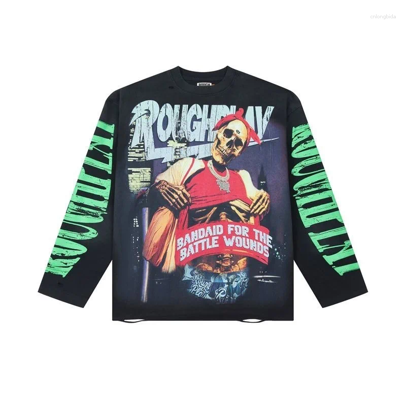 Roughplay American Cotton Retro Style Long Sleeve Men Women - view 5