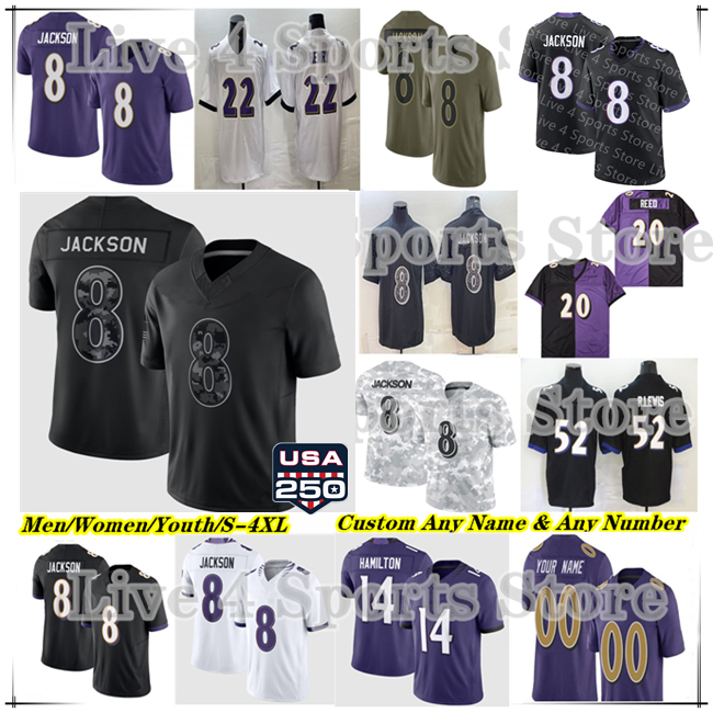 Lamar Jackson Maglia Da Calcio Ravenss Derrick Henry Zay Flowers Mark Andrews Roquan Smith Trey Hendrickson Kyle Hamilton Marlon Humphrey Olaivavega-image