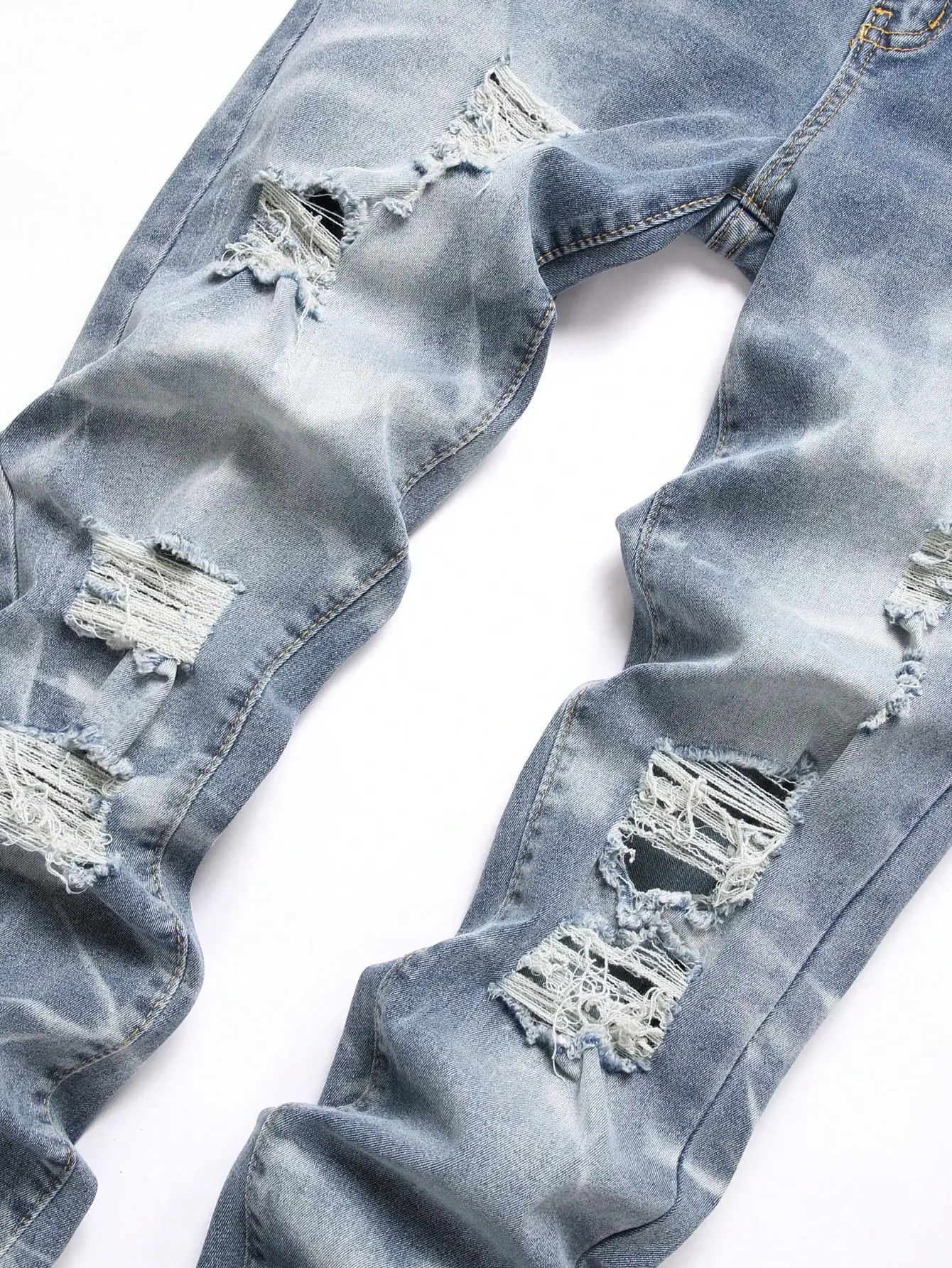 Fashion Men's Jeans Pants Stretch Blue Skinny Jeans For Men Casual Slim Fit Denim Pants Korean Style Male Trousers Jeans 260921 - view 3