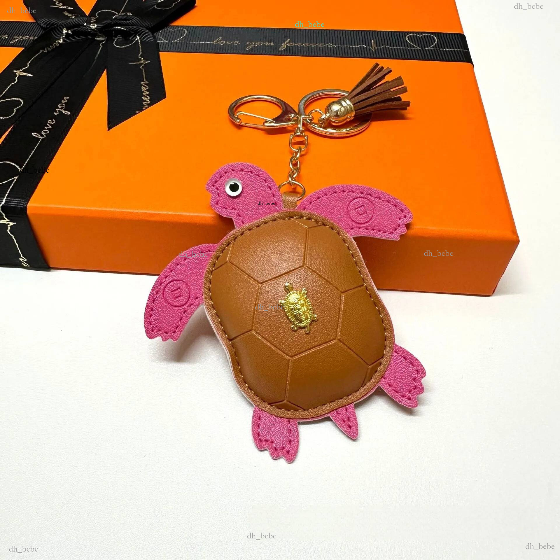 Top Turtle Key Chain Pendant Coin Purse Microfiber Leather Mini Wallet Makeup Earphone Storage Bag Schoolbag Hanging Handbag Charm Accessories