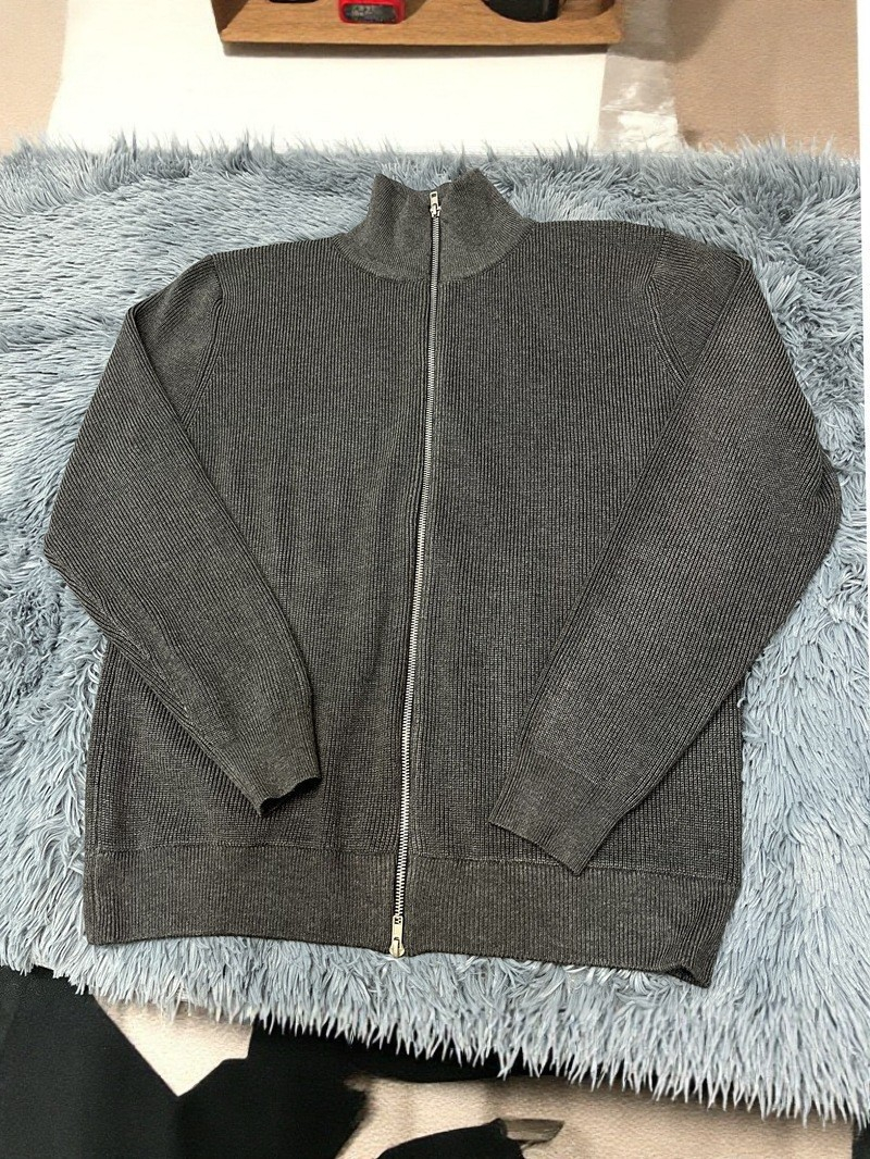 Men's Sweaters Autumn Winter Men Loose Casual Knit Sweater Zipper Semi High Neck Long Sleeve Cardigan Lazy Comfortable Warm Fashion Top Size S-2X - view 7