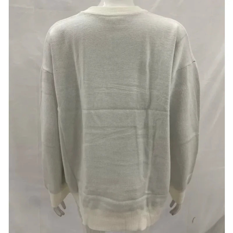 Hip hop street fashion versatile unisex round neck casual mask abstract men's print sweater loose sportswear knitted top couple 260921 - view 5