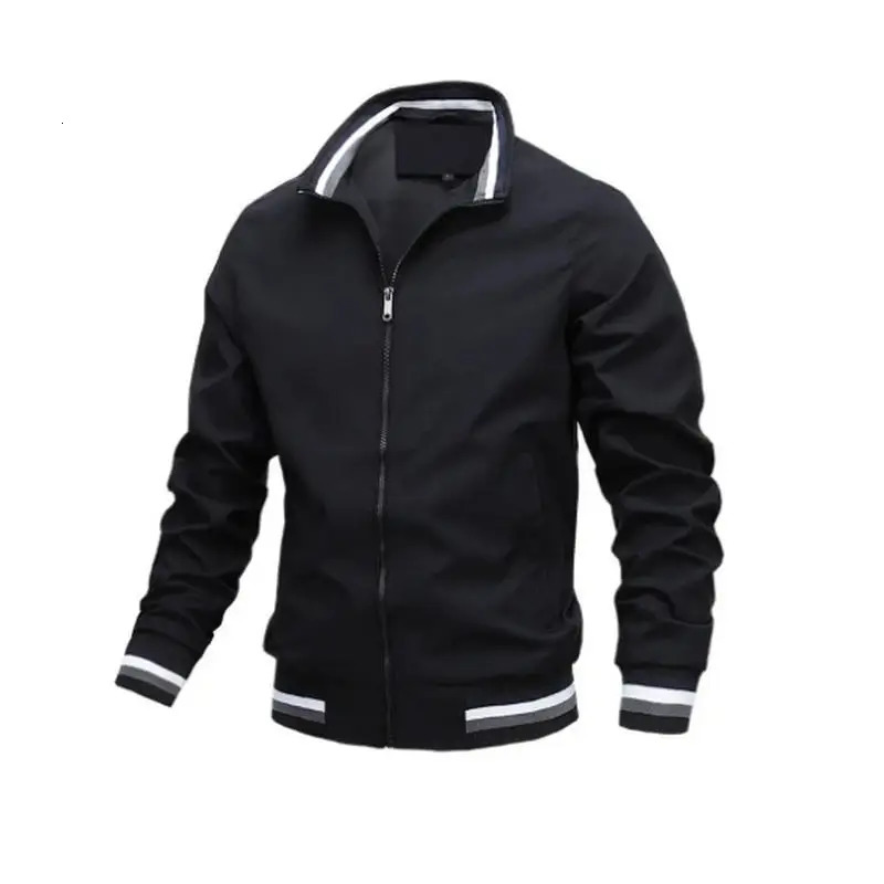 Men Windbreaker Jacket White Casual Jacket Fashion Men Outdoor Waterproof Sports Coat Spring Summer Bomber jacket Men Clothing 260924 - view 5