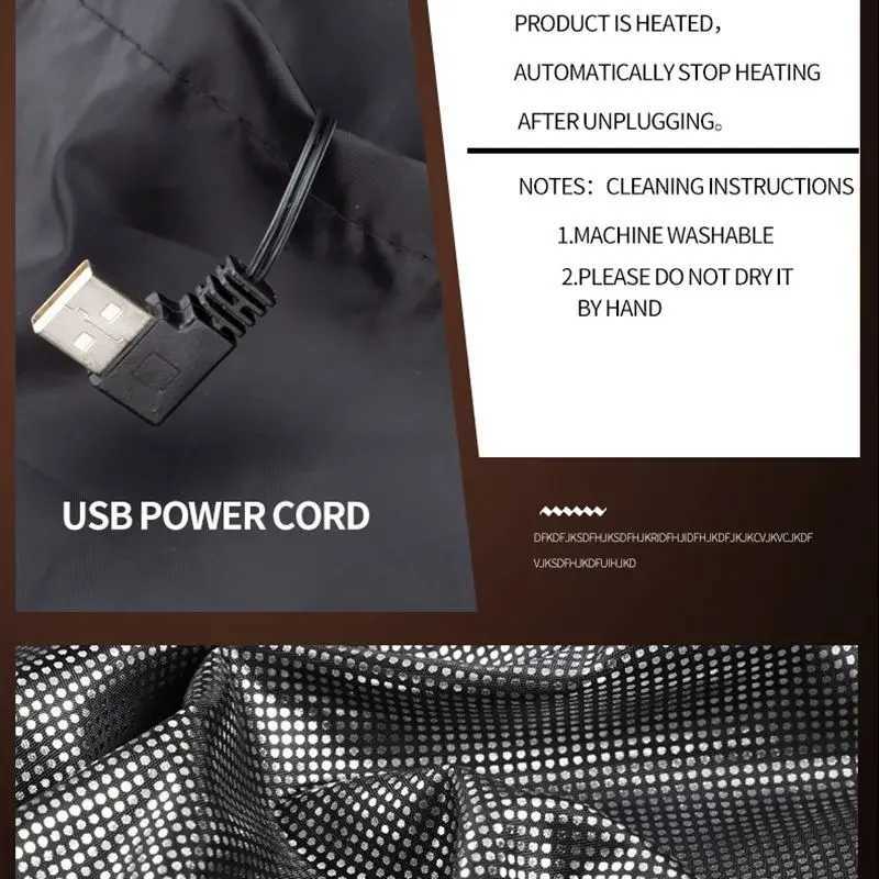 Heated Outdoor Jackets Hoodies 9 Vest Zones Electric Heated Jackets Men Women Sportswear Heated Coat Graphene Heat Coat USB Heating Jacket For Camping - view 5