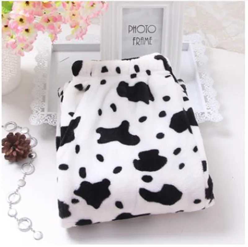 Women's Sleep Lounge Fdfklak M-XXL Large Thicken Warm Women's Trousers Winter Flannel Pants For Pajama Bottoms Multiple Styles Couple Lounge - view 3
