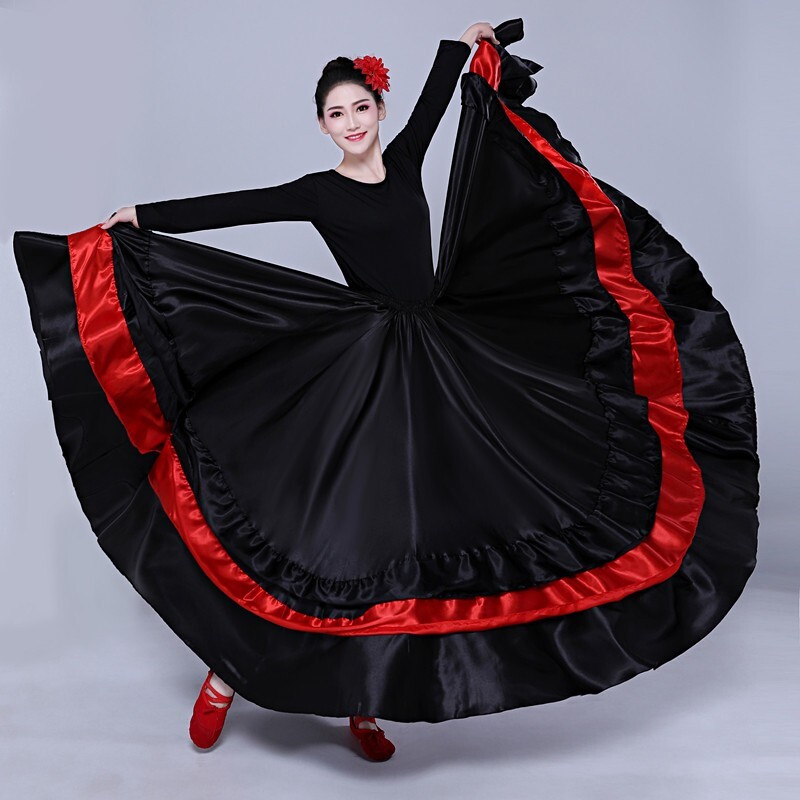Bullfight Opening Costume Latin Flamenco Belly Dance Large Swing Skirt Stage Performance Dress - view 5