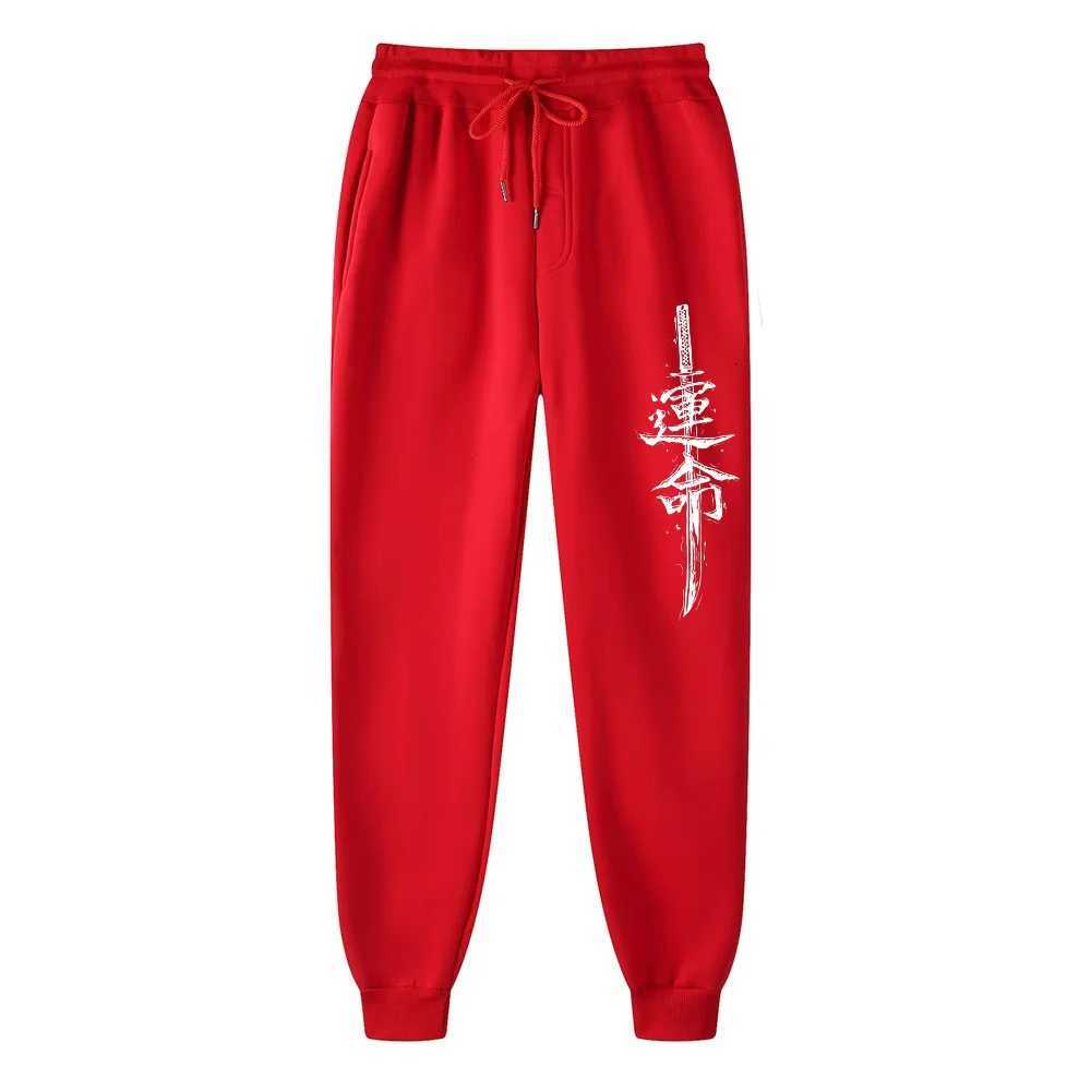 Men's Pants Print Men's Pants Autumn/Winter New Sport Jogging Trousers Fitness Loose Fit Clothing Solid Color Outfit Streetwear Pants D26092 - view 5