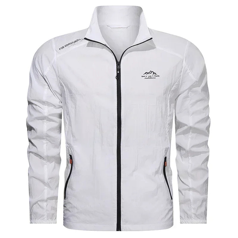 UPF100 Men Summer Windbreaker Zip Pockets Uv Sun Protection Jackets Breathable Ultralight Clothes Outdoor Skin Thin Coats Camp 260924 - view 5