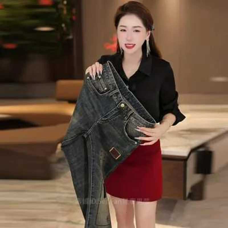 Men's Jeans Vintage Washed Slim Straight Jeans Men Ripped Distressed Heavy Denim Patched Pants Stretch Trendy Streetwear Trousers Male H260924 - view 4