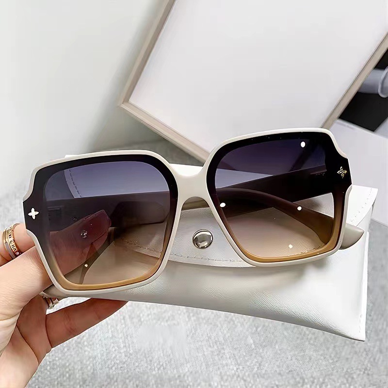 Luxury Fashion Designer Sunglasses 2025 New Yangshulin Square Large Frame Letter For Women High-End Fashion Sunglasses - view 6