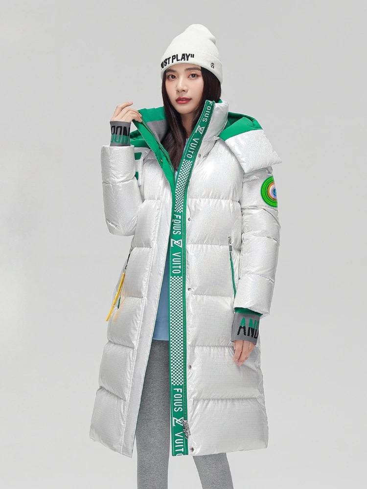 Winter Parkas Jacket Thicken Warm Long Down Cotton Coat Woman Man Outwear Outfits Classic Windproof Waterproof Couple Clothing 260920 - view 6