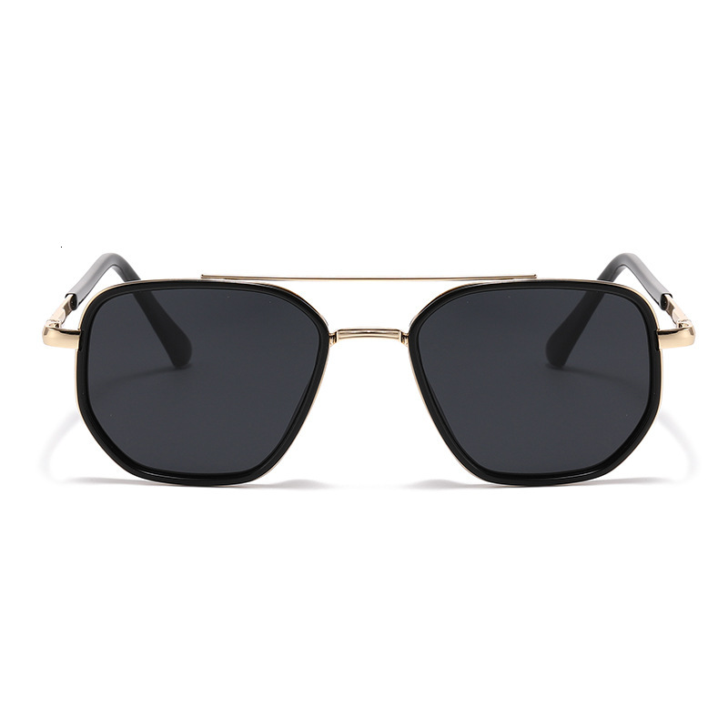 Vintage Brand Designer Sunglasses New Cross-Border TR Polarized Men, Large Square Frame Metal Style Sunglasses For Women, UV Protection, Face-Shading,