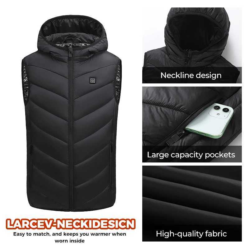 Electric Outdoor Jackets Hoodies Kids Vest 10 Heating Areas Fast Warmth 3 Gear Temp USB Powered Cozy Inner Layer For Winter Outdoor Boys Girls Washabl - view 5