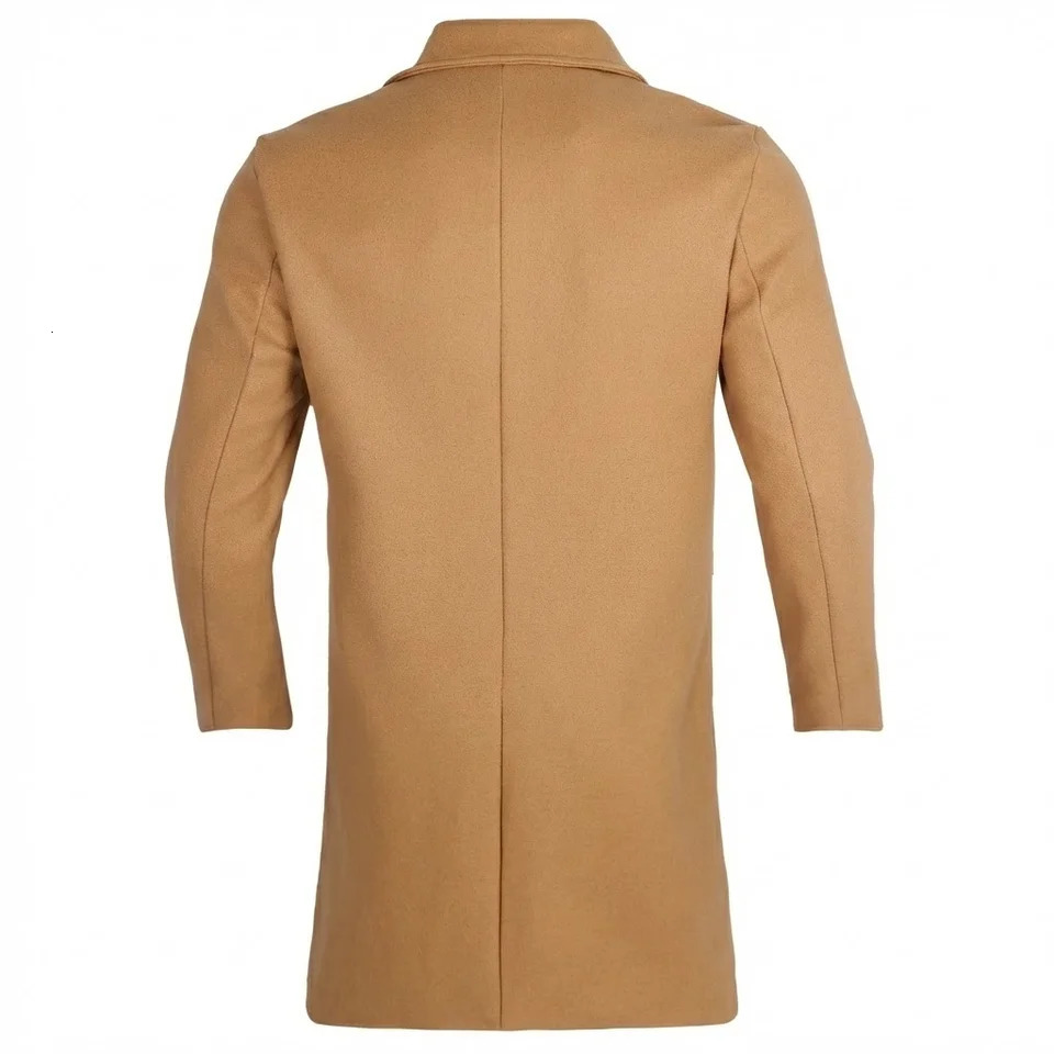 Double-Breasted Wool Overcoat Thickened Warm Lining for Autumn/Winter Windproof Business Casual Trench Coat Fashion Item 260923 - view 4