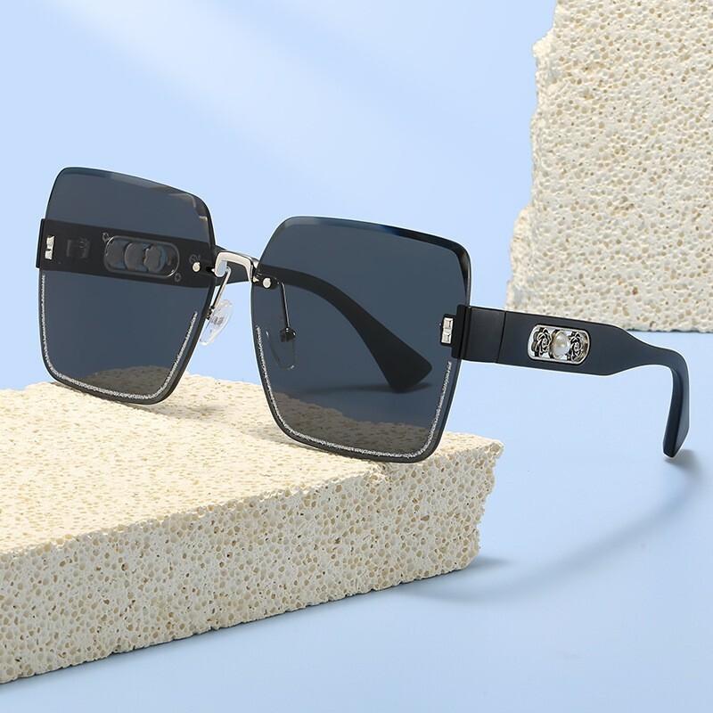 Luxury Fashion Designer Sunglasses High-End Frameless Gradient Color Fashion Trendy Sunglasses For Men Women, Ins-Style, Versatile And Uv-Protective - view 6