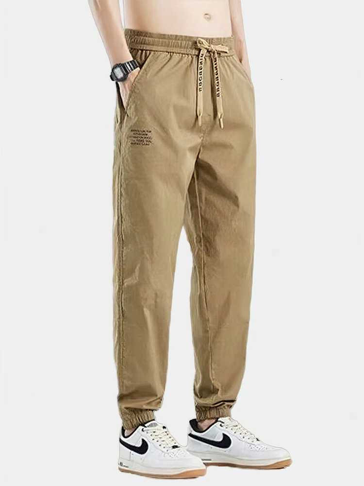 Men's Pants Ice silk Jogger Pants Men Spring Summer Casual Baggy Sport Work Trousers Thin Quick-dry Sweatpants Male Tactical Outdoor D260924