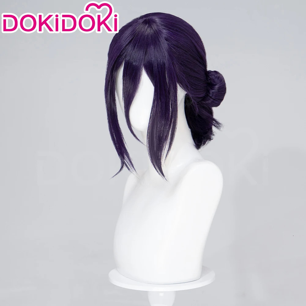 IN STOCK Rezee Wig Anime Cosplay DokiDoki Women 35cm Purple Hair Rezee Cosplay Halloween Demon Free Wig Cap 260924 - view 6