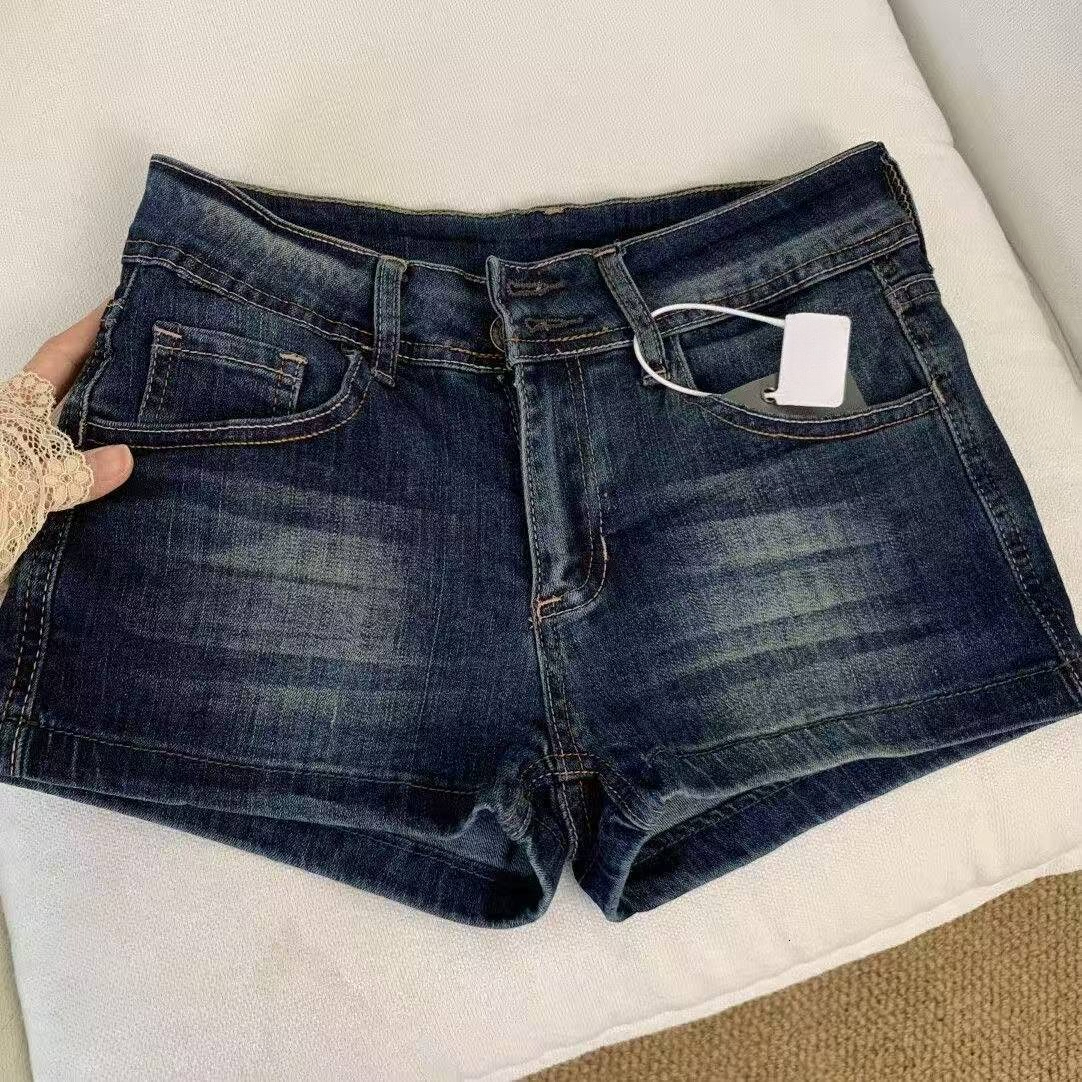 Women's Tassel Denim Streetwear Low Waist Mini Jeans Shorts 2000s Vintage Y2k Cowboy Short Pants Harajuku Clothes - view 6