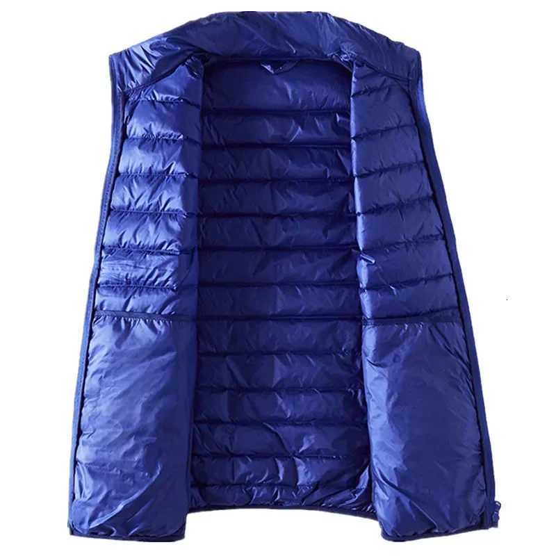 Standing Outdoor Jackets Hoodies Black Collar Men's Light/Thin Sleeveless Vest Jacket Wine Red Blue Gray Green Available Asian Size Waistcoat Coa - view 4