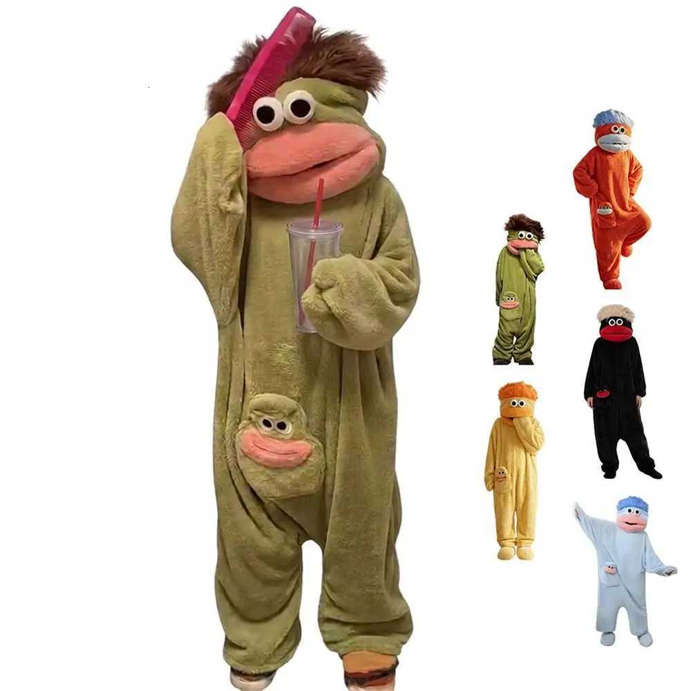 Lounge Women's Sleep Funny Soft Coral Fleece Big Mouth Onesie Pajamas Thicken Texture Hooded Pajamas Fleece Pajamas LoungewearC260924 - view 6
