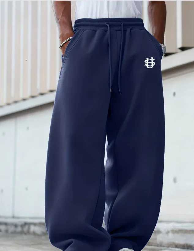 Men's Pants 2026 new men's printed wide-leg pants US flag sport pants cool and fashionable autumn men's gift dr1 pocket design D260924 - view 5