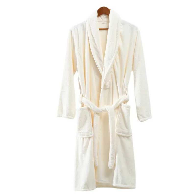 Lounge Women's Sleep Coral Fleece Bathrobe Couple Long Sleeve Robe Thickened Soft Absorbent Home Pajamas Couple StyleC260924 - view 6