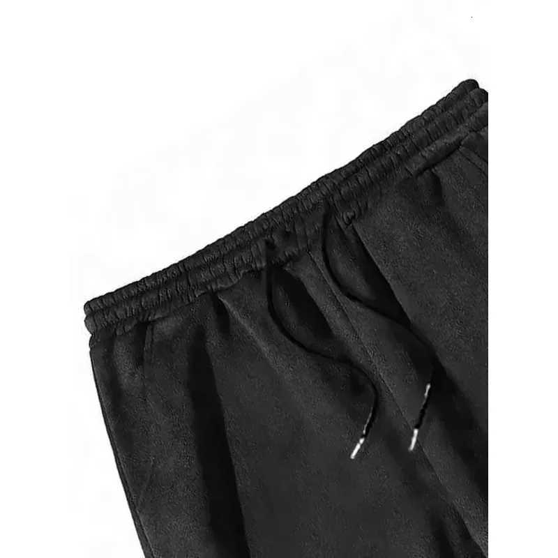 Men's Pants Men's Gothic dark casual jogging pants seasonal jogging pants loose straight leg dr1 waist pants D260924 - view 6
