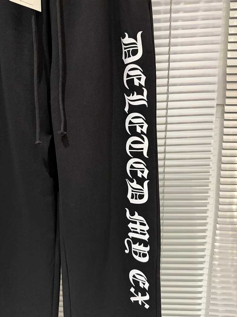 Men's Pants Fashion Sweatpants Men Heavyweight Cotton Wide Leg Pants Gothic Letter Printed Loose Casual Streetwear Sports Trousers D260924 - view 4