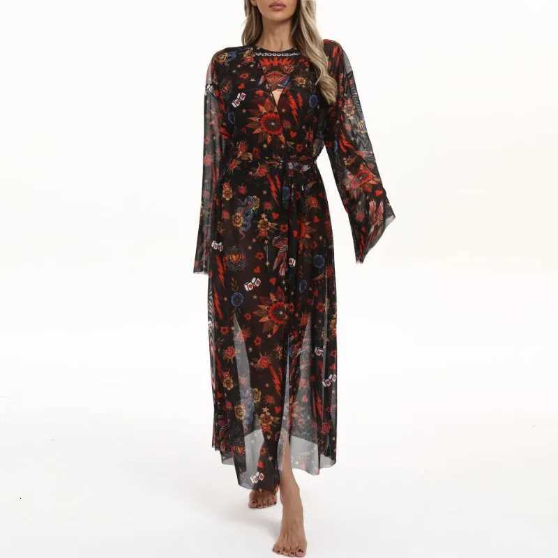 Sleep Lounge Women's One Piece Cover Up Beach Kimono For Women Swimsuit Cover Up Wrap Dresses Seaside Bathing Suits Beachwear (excluding Swimsuit - view 5