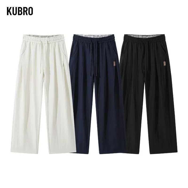 Men's Pants Men's Causal Pants Lyocell Linen Sweatpants Trousers Straight Wide Leg Sweatpants Pocket dr1 Elastic Waist Comfort Pants D260924