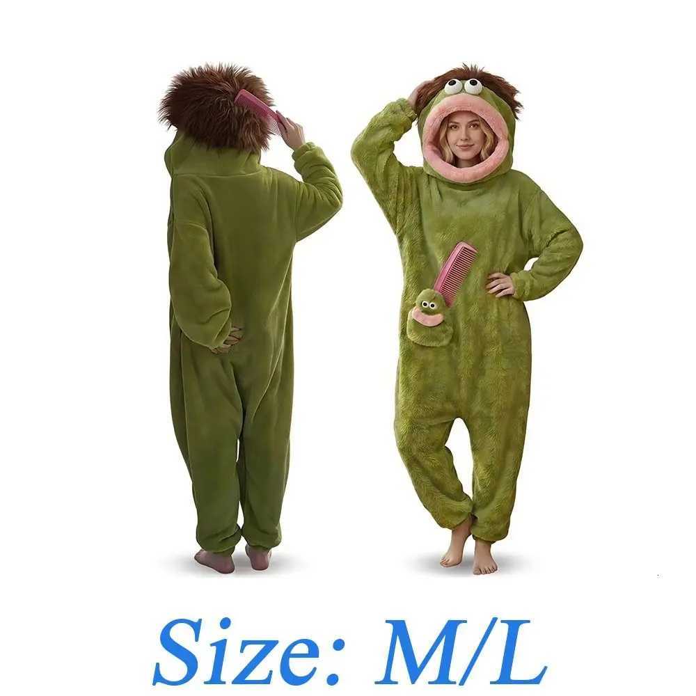 Lounge Women's Sleep Funny Soft Coral Fleece Big Mouth Onesie Pajamas Thicken Texture Hooded Pajamas Fleece Pajamas LoungewearC260924 - view 7
