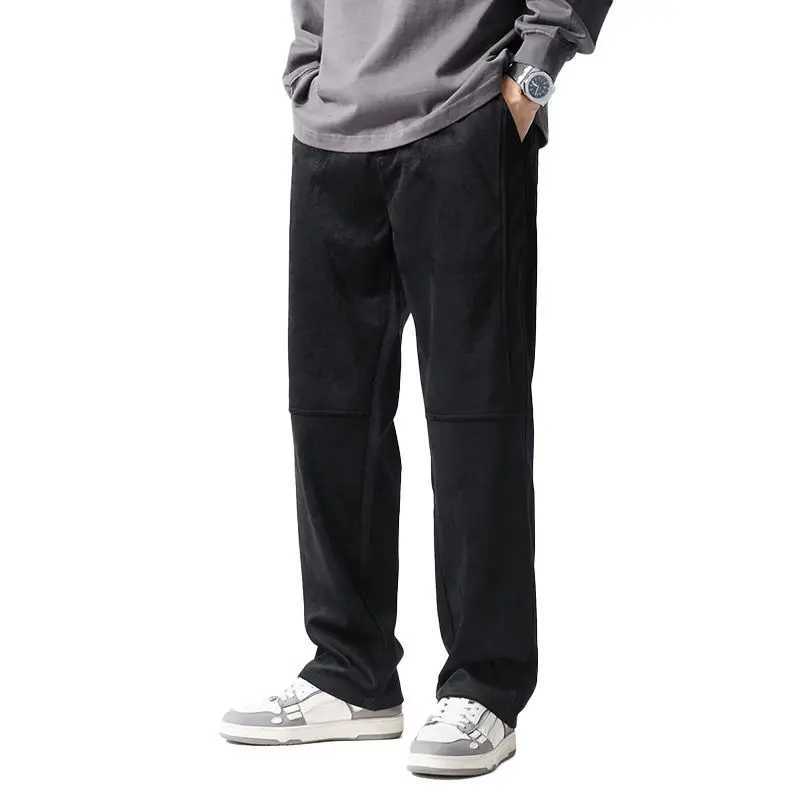 Men's Pants Men's Autumn Winter Corduroy Casual Y2K Pants Chenille Thick Stretch Business Trousers Mid-rise Brand Winter Thermal Baggy Pants - view 6