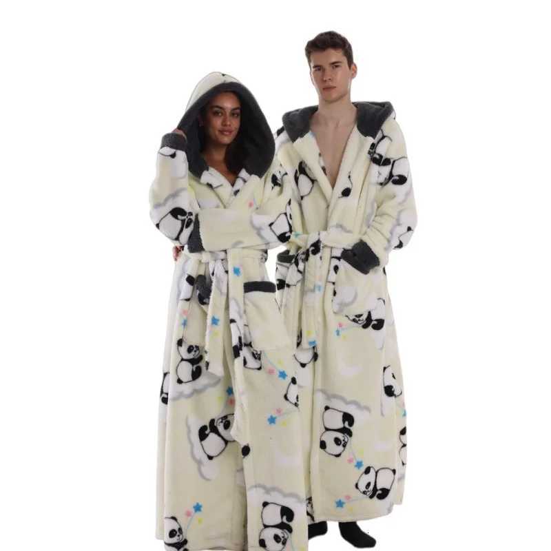 Sleep Lounge Women's Winter Women Flannel Robes Adult Hoodies Fleece Warm Soft Extra Long Sweatshirt for Women Men Halloween Costumes Ladies Paja - view 7