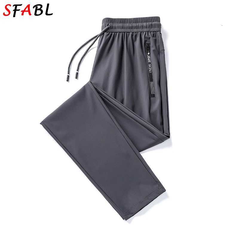 Men's Pants Summer Quick Dry Gym Fitness Men's Pants Breathable Running Jogging Sweatpants Trousers for Men Sports Pants Man Black Gray 3XL  - view 4