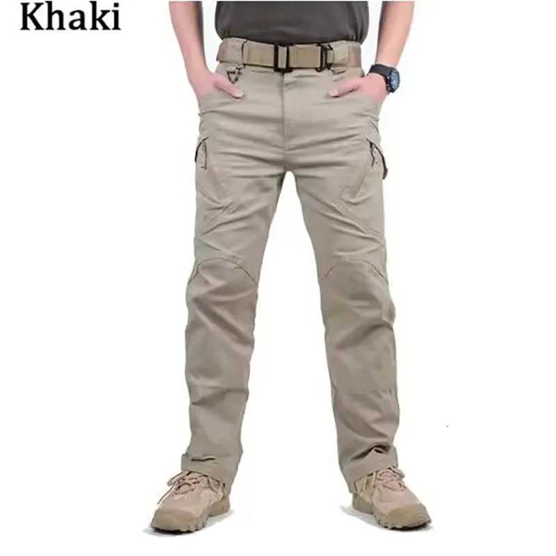 Men's Jeans Men's Tactical Cargo Pants Classic Outdoor Hiking Tactical Joggers Pants Waterproof Multi Pocket Trousers H260924 - view 3