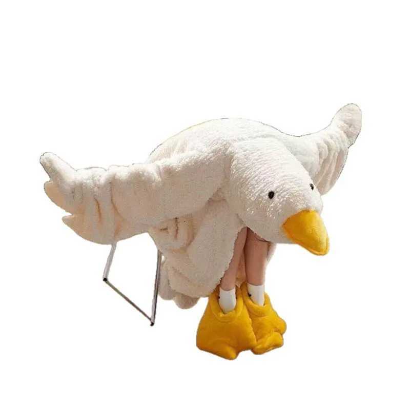 Lounge Women's Sleep Hot Thicken Coral Fleece Hooded Robe Big Goose Nightgown Funny Goose Couple Cute Cartoon Sleepwear Cosplay Duck Home Clothes - view 5