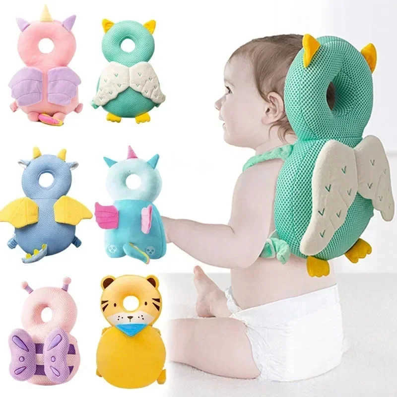 Backpacks Carriers Slings 1-3T Toddler Baby Head Protector Safety Pad Cushion Back Prevent Injured Angel Bee Cartoon Security Pillows Protective Headg