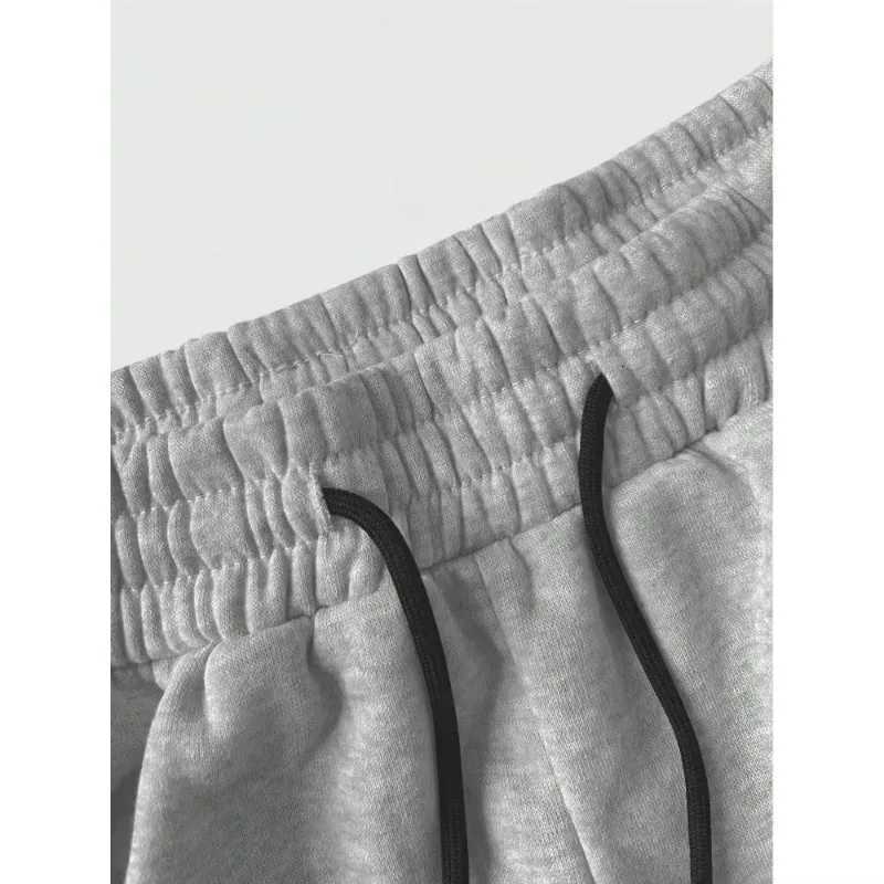 Men's Pants Men's Gothic dark casual jogging pants seasonal jogging pants loose straight leg dr1 waist pants D260924 - view 4
