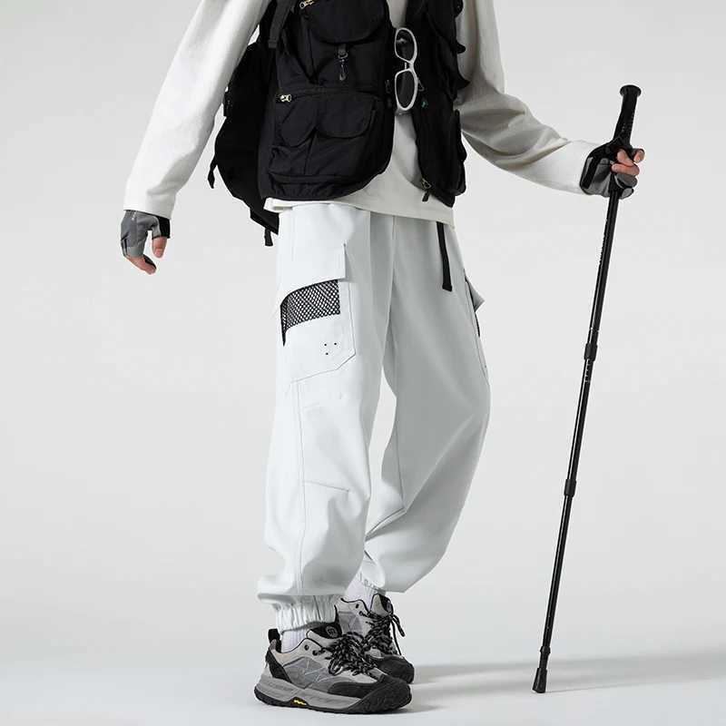 Men's Pants Autumn Man Waterproof Hiking Pants Trendy Casual Camping Trekking Climbing Pants Outdoor Sports Men Trousers Tactical Belt Pants D260 - view 5