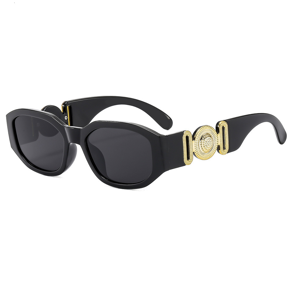 Luxury Brand Designer Sunglasses New European And American Style Small-Frame Unique Polygonal Irregular Head-Shaped Sunglasses, Trendy For Cross-Borde