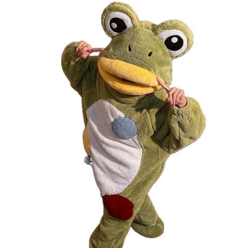 Sleep Lounge Women's Halloween Funny Frog Pajamas One-piece Coral Fleece Thick and Warm Home Wear Autumn Winter for WomenC260924 - view 6