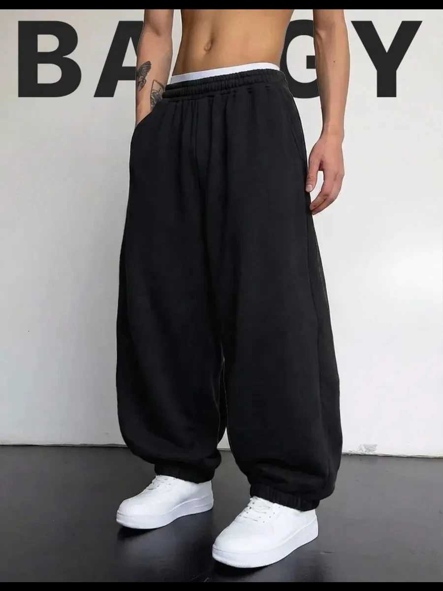 Men's Pants Men Women Solid New Pant Fashion Summer Oversized Vintage Pocket dr1 Wide Leg Pants Elegant Loose Baggy Chic Trousers D260924