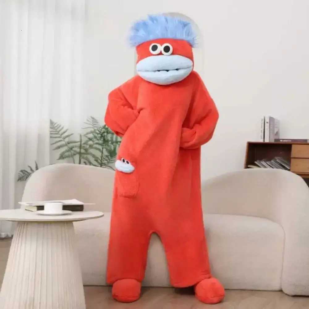 Lounge Women's Sleep Funny Soft Coral Fleece Big Mouth Onesie Pajamas Thicken Texture Hooded Pajamas Fleece Pajamas LoungewearC260924 - view 3