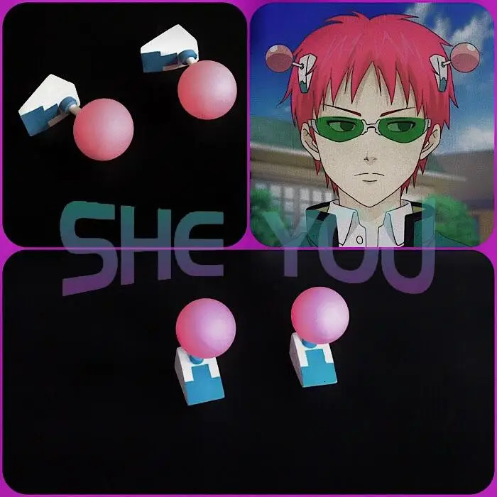 Anime The Disastrous Life Of Saiki K. Cosplay Props Saiki Kusuo Wig Hairpins Glasses Green Lens Sunglasses Costume Accessories 260924 - view 5